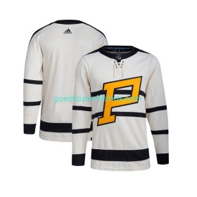 Pittsburgh Penguins Blank Adidas 2023 Winter Classic Wit Authentic Shirt - Mannen